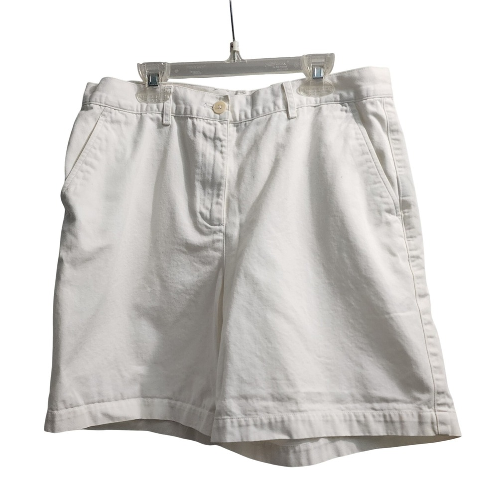 Lauren Ralph‎ Lauren Size 10 Authentic Dry Goods Co. White Cotton Shorts